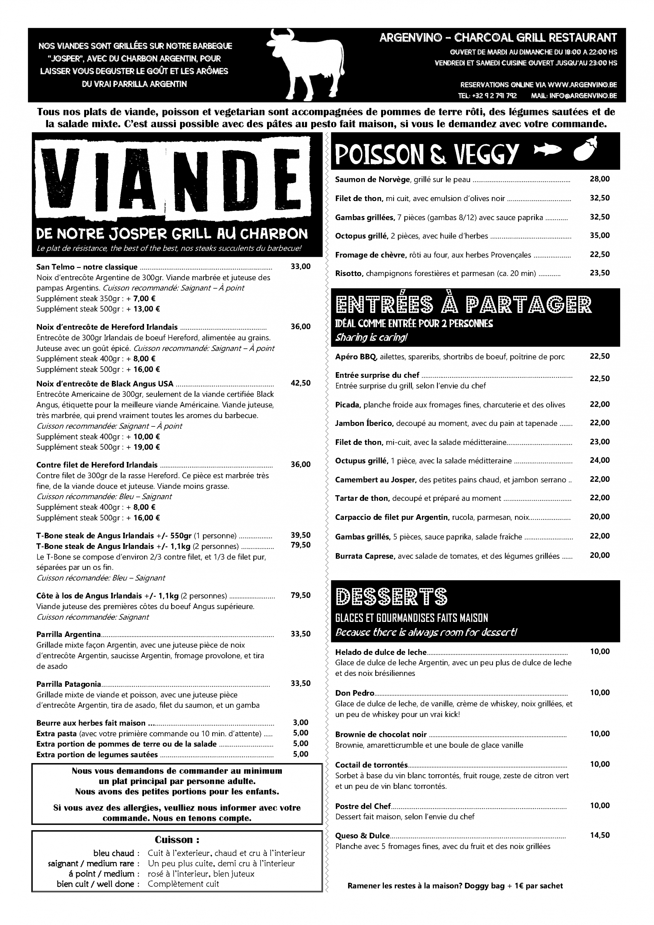 menu FR